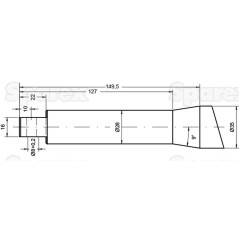 Ząb ładowacza - Zakrzywiony 680mm, (Gwiazda) Zastępuje: 5068018